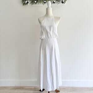 Revolve d.RA Los Angeles Cotton Halterneck Maxi Dress Medium AS